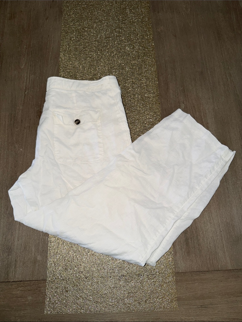 Tasso Elba White Men's Casual Pants